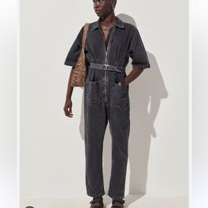 Rachel Comey black denim jumpsuit